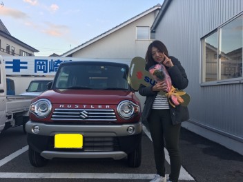 O様　ハスラーご納車おめでとうございました！